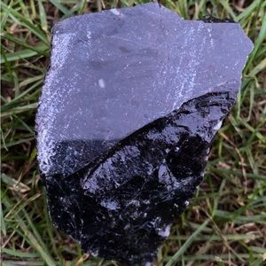 Polished Black obsidian stone/crystal piece